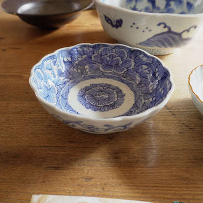 優しい華やかな線描きなます皿 - Kotto Shop