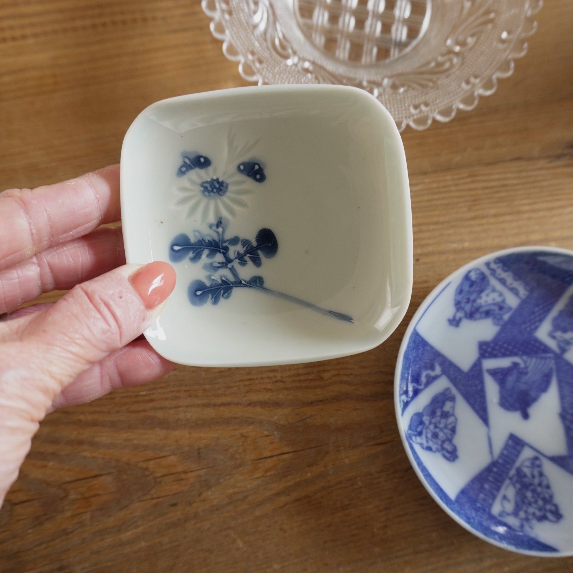 青磁菊文豆皿 - Kotto Shop