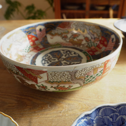 絵付けが繊細な色絵大鉢 - Kotto Shop