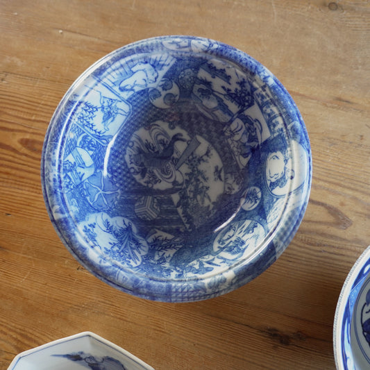 様々な用途に使える印判風景図大鉢 - Kotto Shop