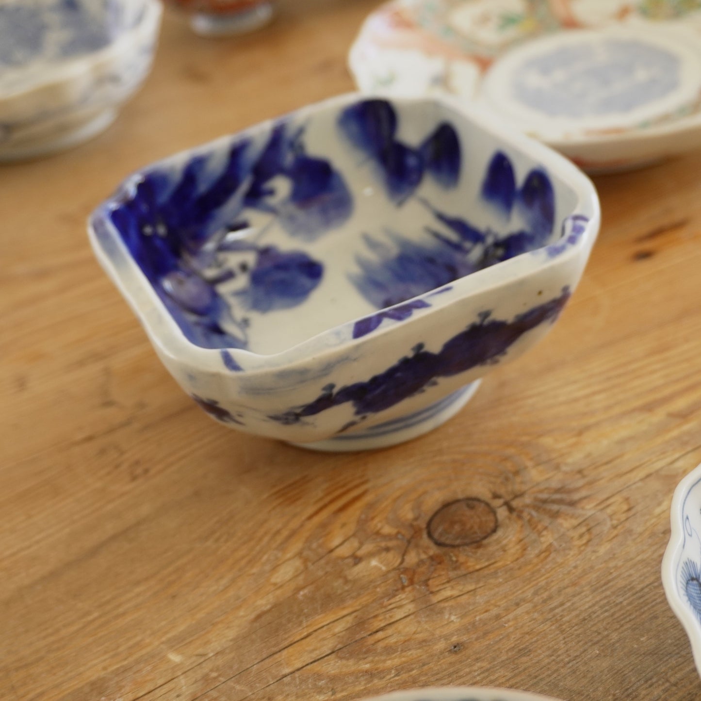 染付が美しいアートな鉢 - Kotto Shop