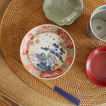 染付と色絵の美しい小皿 - Kotto Shop