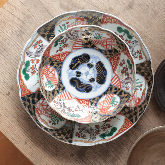 黒と赤が織りなす金彩なます皿 - Kotto Shop