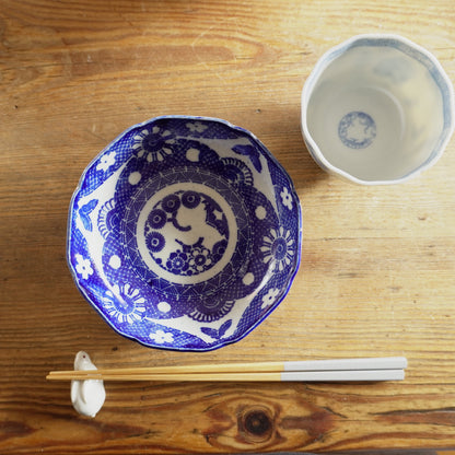 藍花に囲まれた印判なます - Kotto Shop