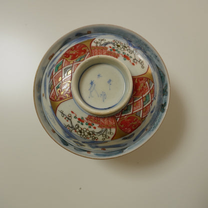 淡い色味の染付と色絵の茶碗 - Kotto Shop