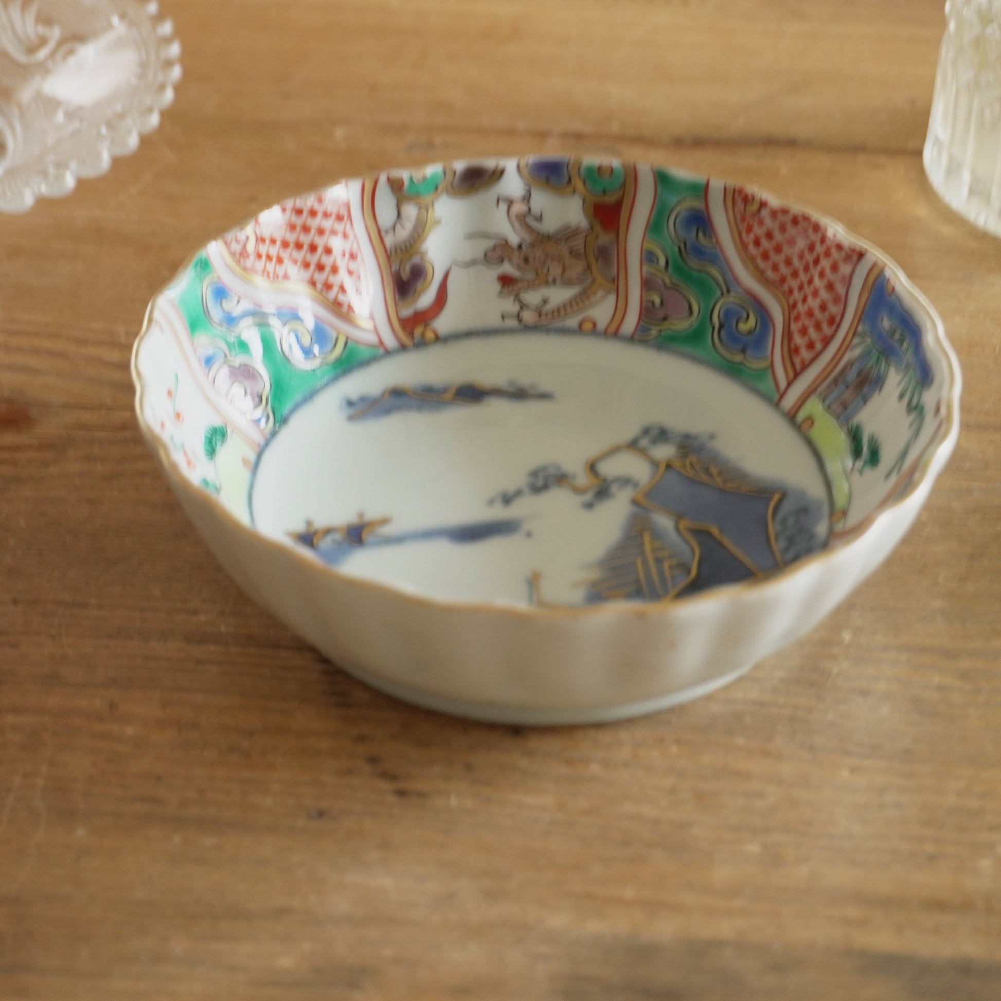 モダンな色合いの古伊万里なます皿 - Kotto Shop