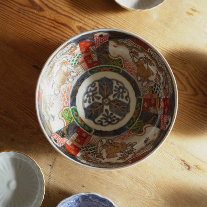 絵付けが繊細な色絵大鉢 - Kotto Shop