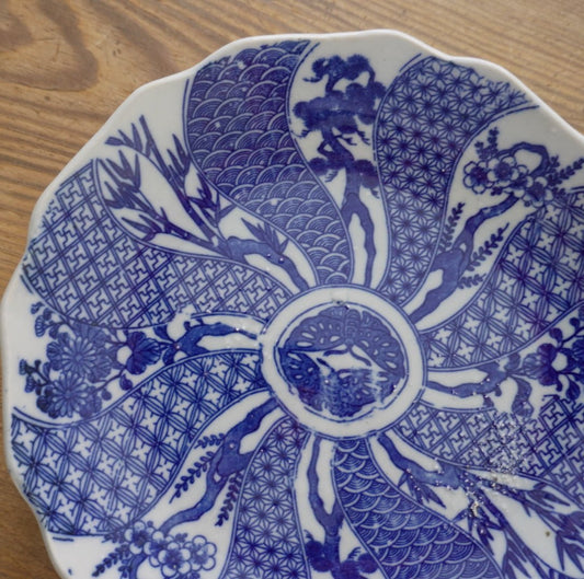 大胆な構図のアートな印判皿 - Kotto Shop
