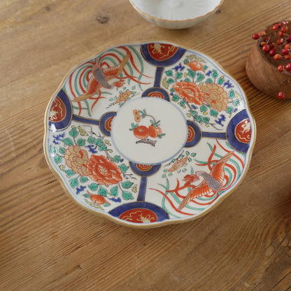 華やぎを与える牡丹に鳳凰図大皿 - Kotto Shop