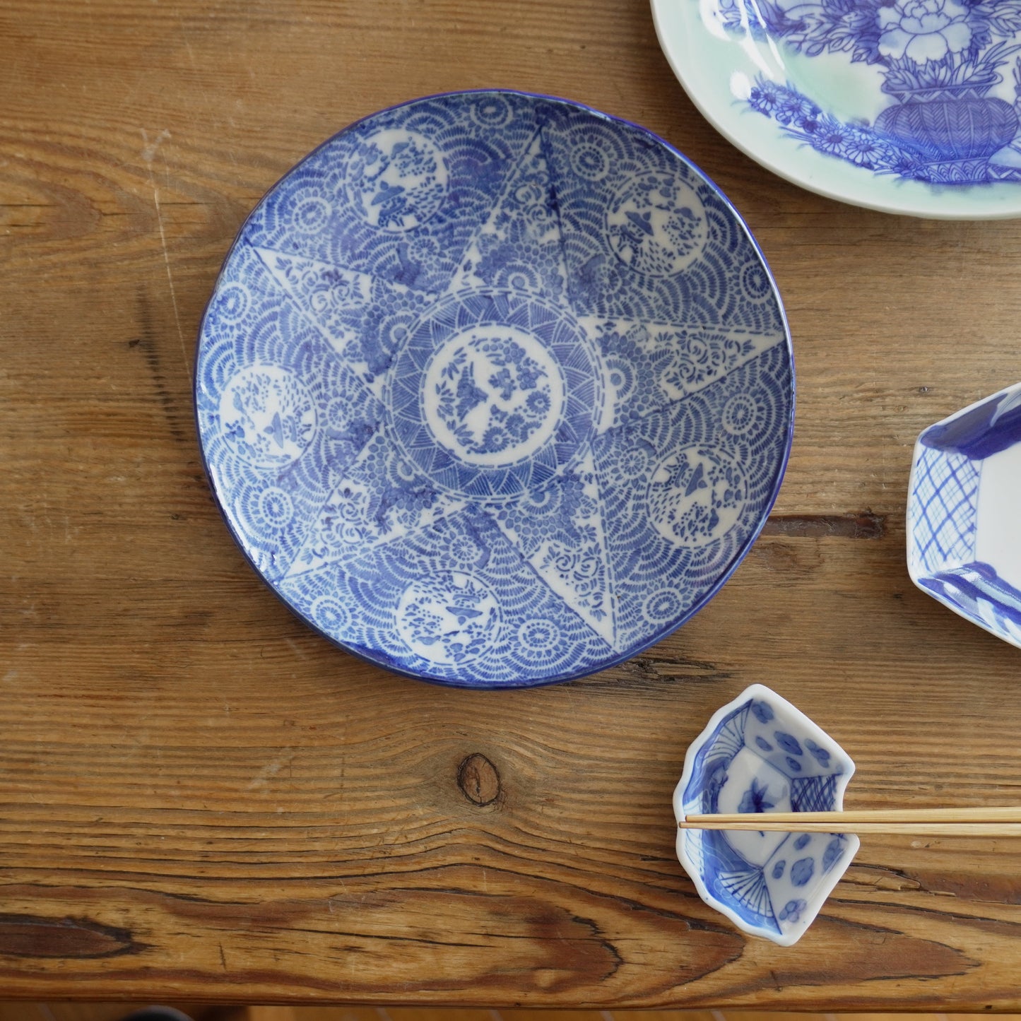 星を象る印判の中皿 - Kotto Shop