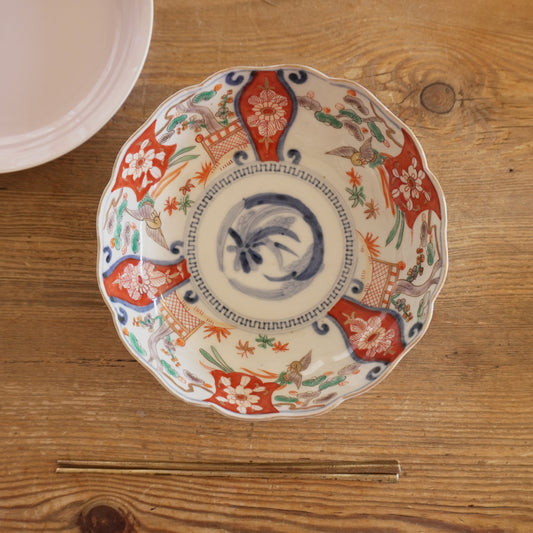 淡い色味の鳳凰図古伊万里なます皿 - Kotto Shop