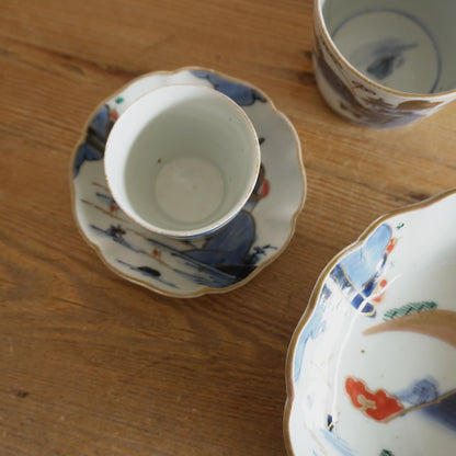 【お猪口】静かな山水と金彩の美しい器 - Kotto Shop