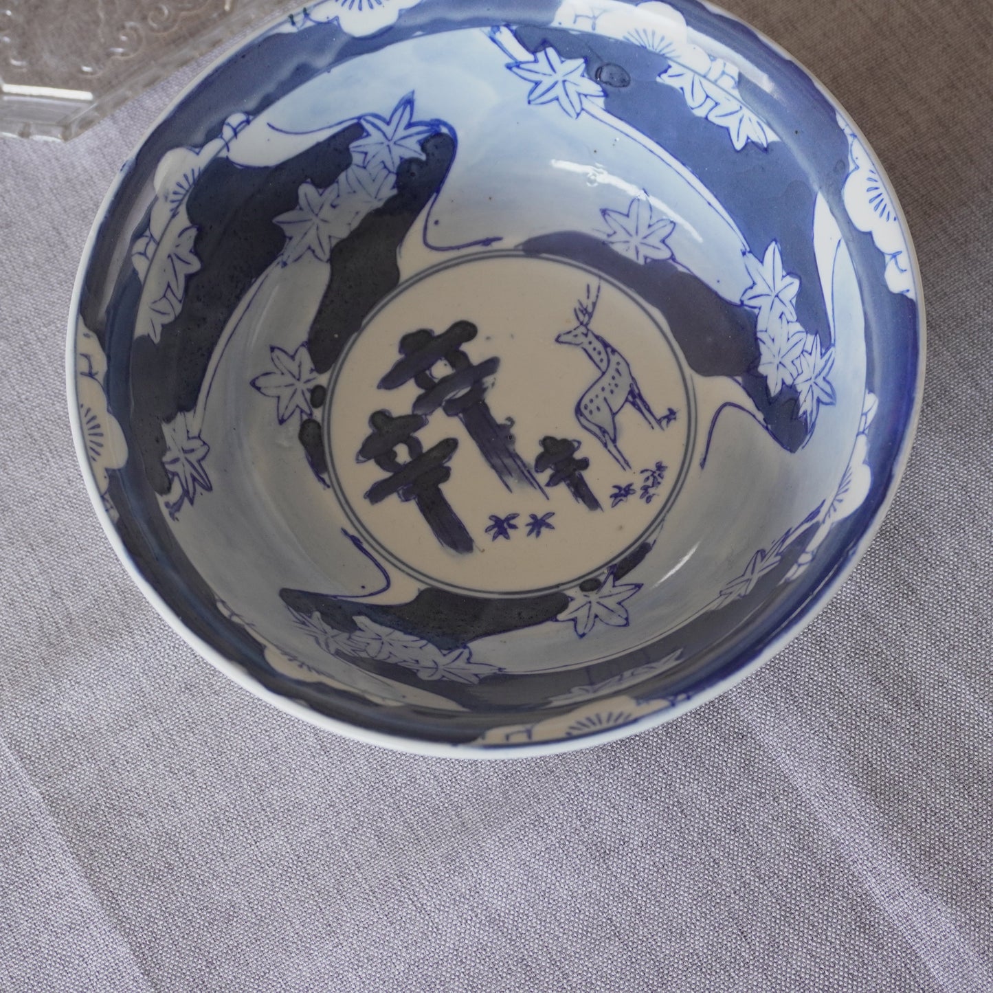 紅葉に鹿紋様染付 - Kotto Shop