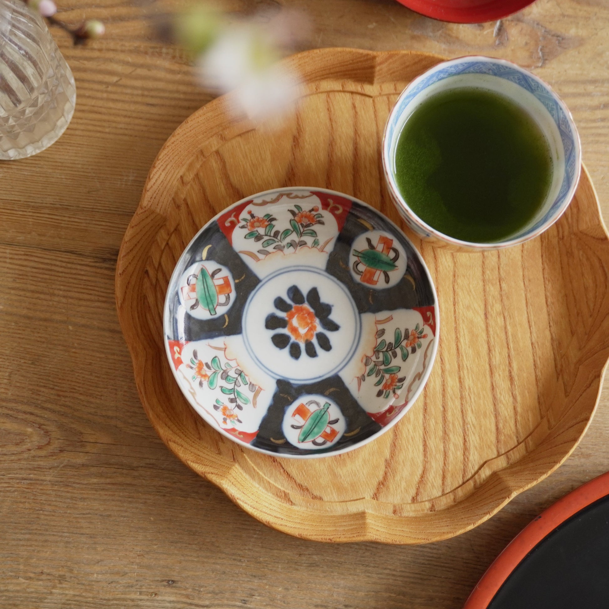 可愛らしい明治伊万里赤絵小皿 - Kotto Shop