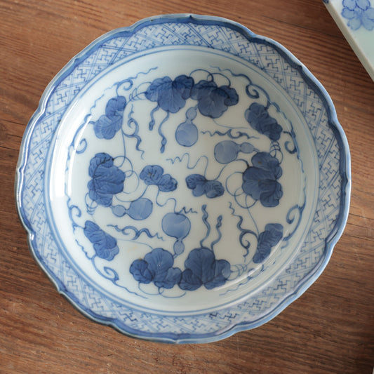 ひょうたん模様の古伊万里なます皿 - Kotto Shop