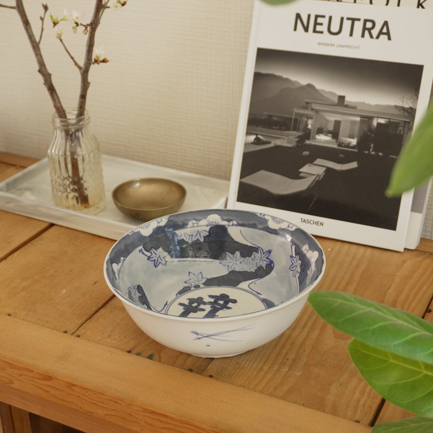 紅葉に鹿紋様染付 - Kotto Shop