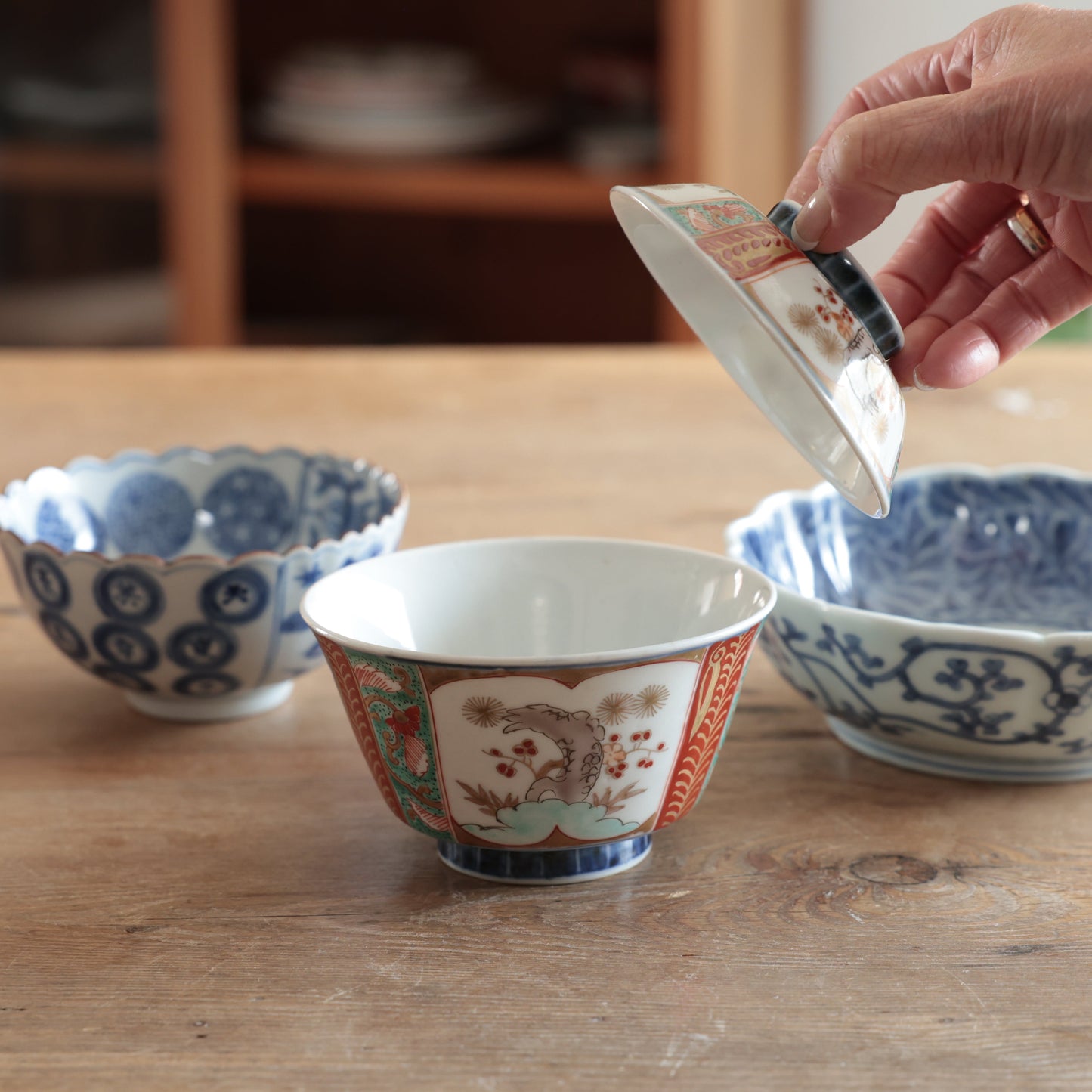 慶びを包む淡色蓋付き茶碗　 - Kotto Shop