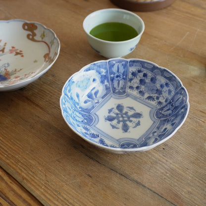 爽やかブルーの四方取りのなます皿 - Kotto Shop