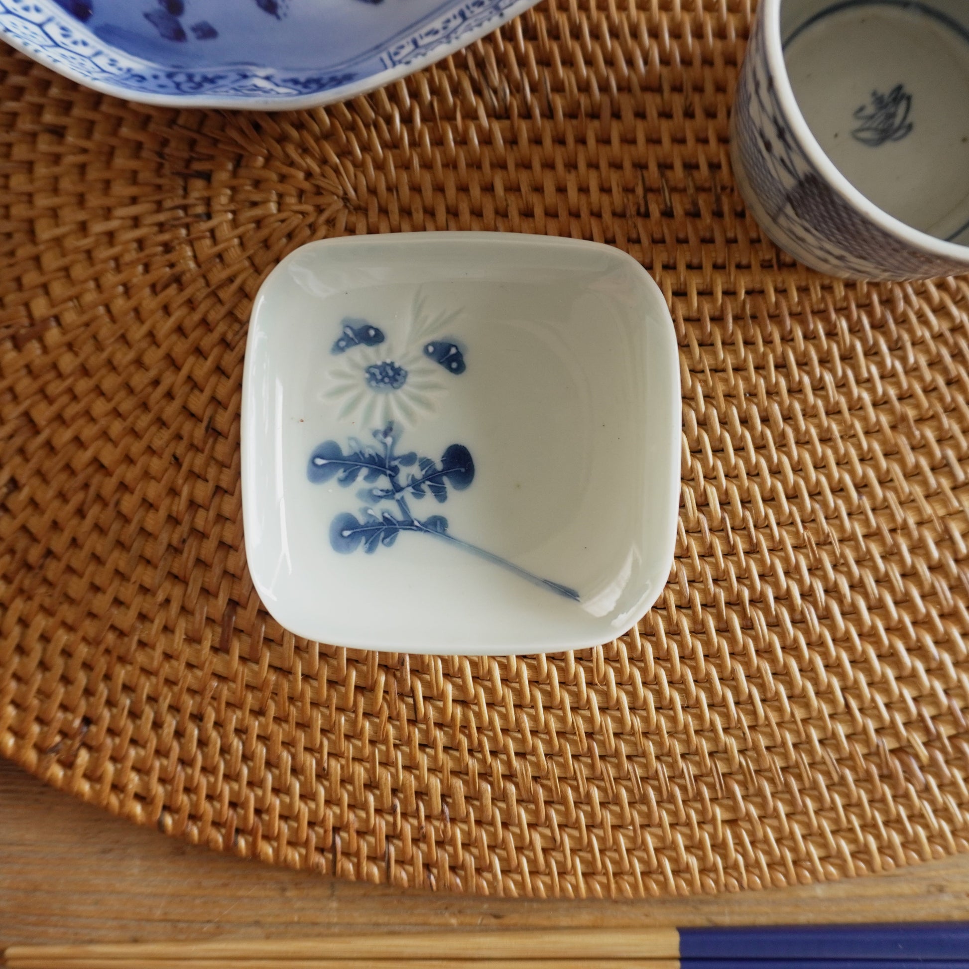 青磁菊文豆皿 - Kotto Shop