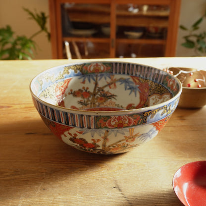 松竹梅の金彩色絵鉢 - Kotto Shop