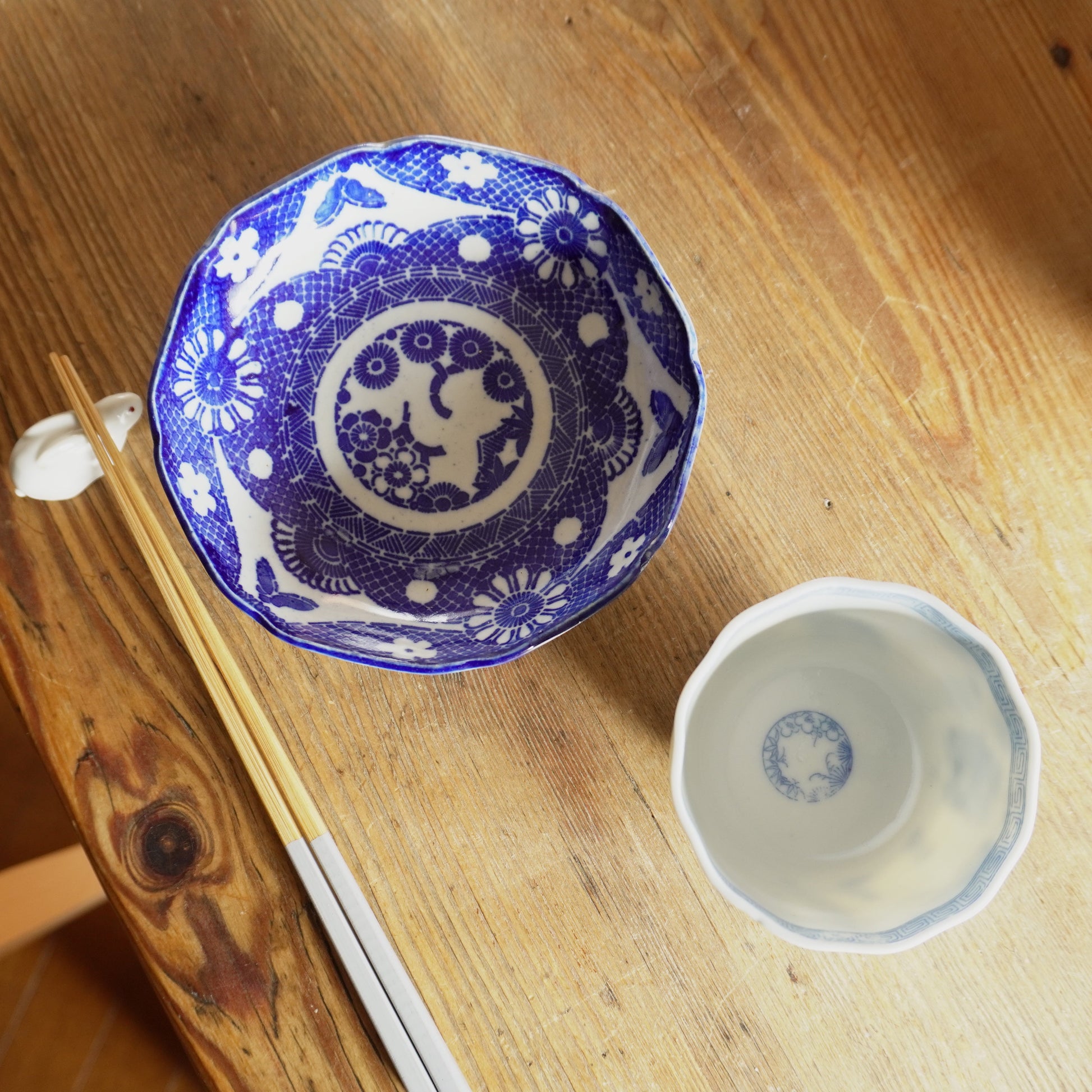 藍花に囲まれた印判なます - Kotto Shop