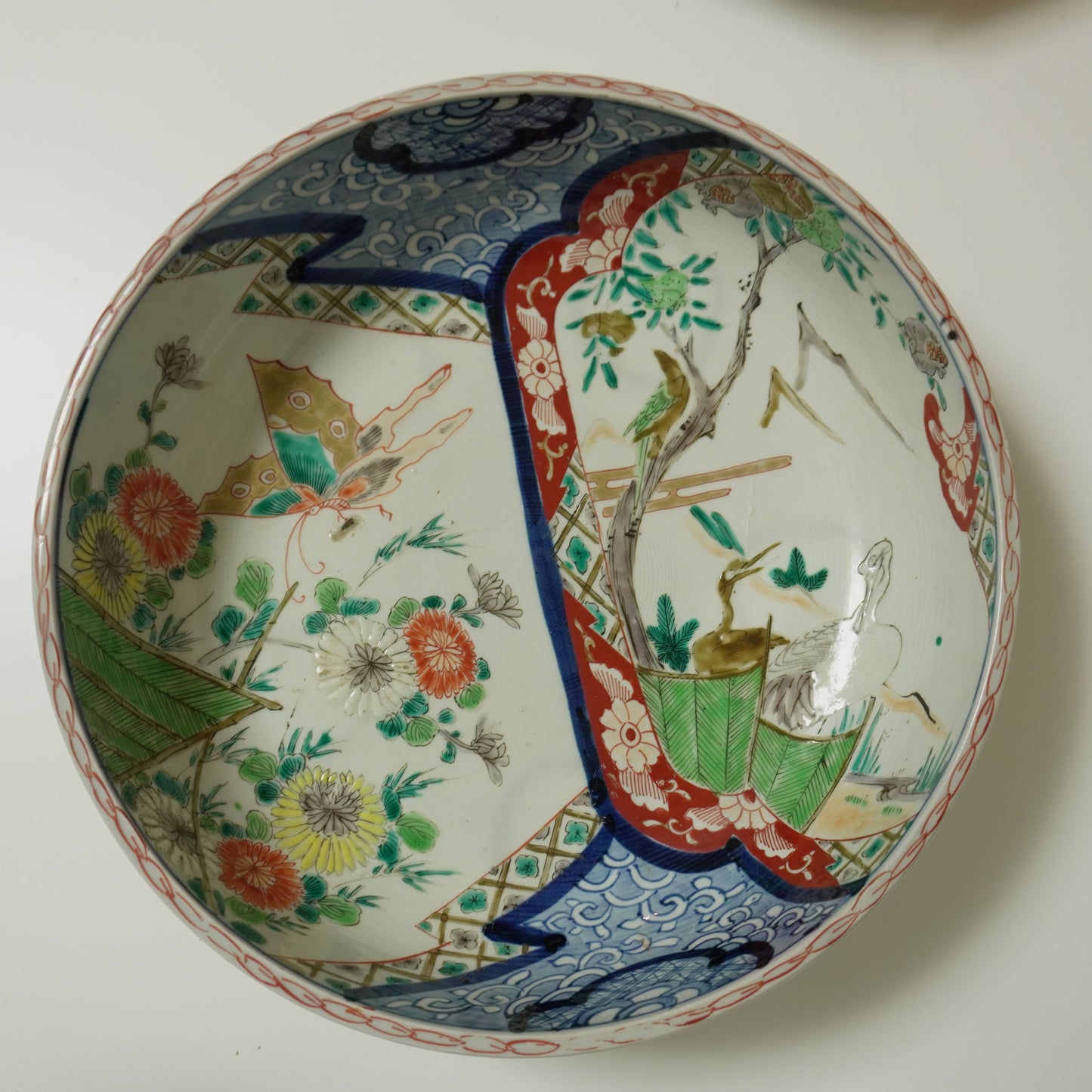 美しい表情の色絵鉢 - Kotto Shop