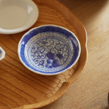 古伊万里染付唐草豆皿 - Kotto Shop