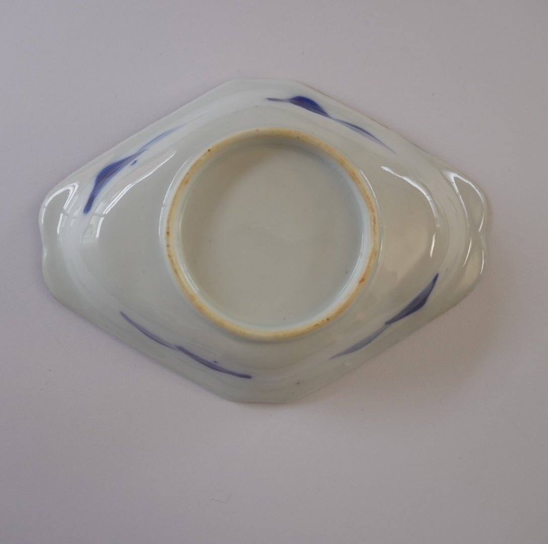 山水図菱形変形皿 - Kotto Shop