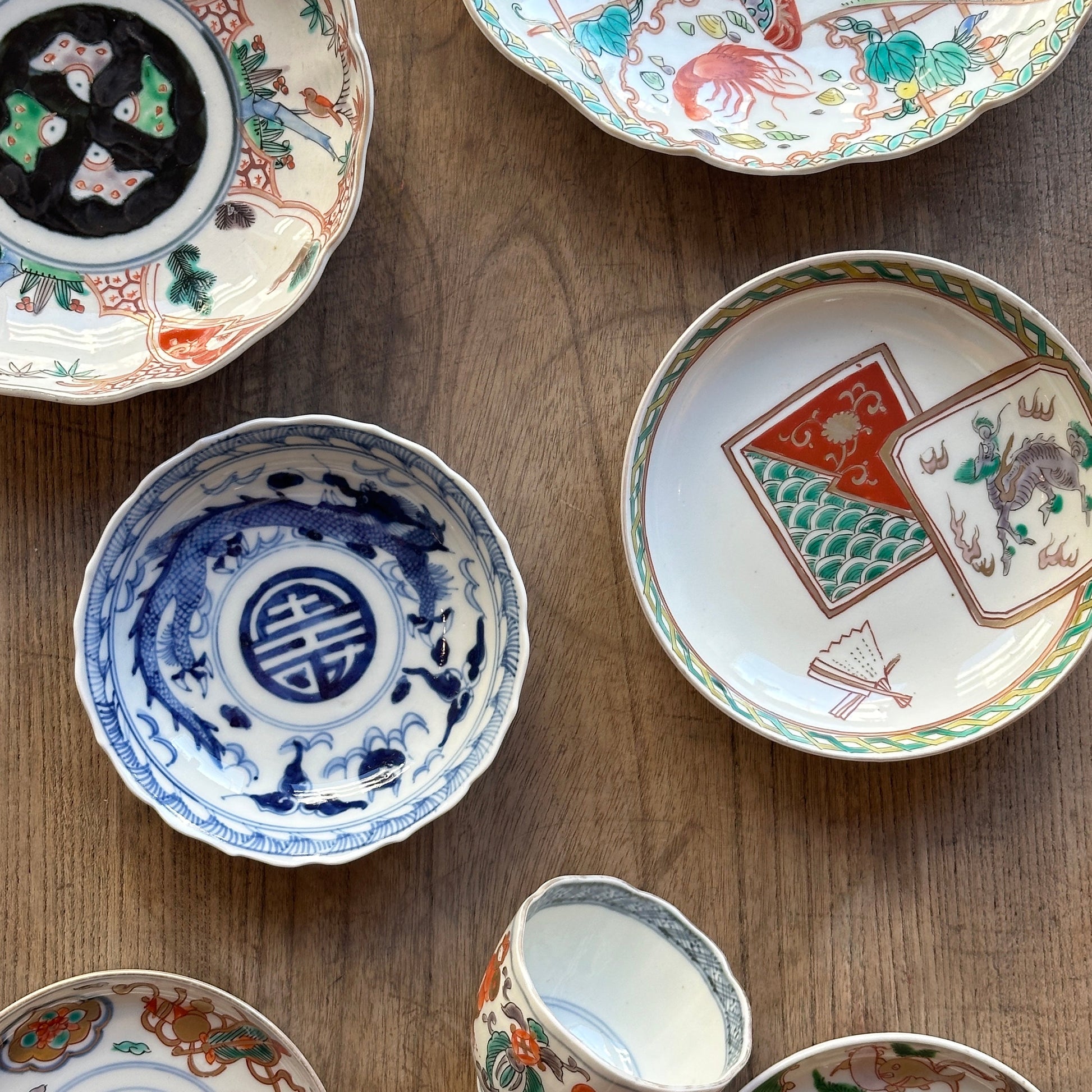 グリーンな龍柄明治伊万里 - Kotto Shop