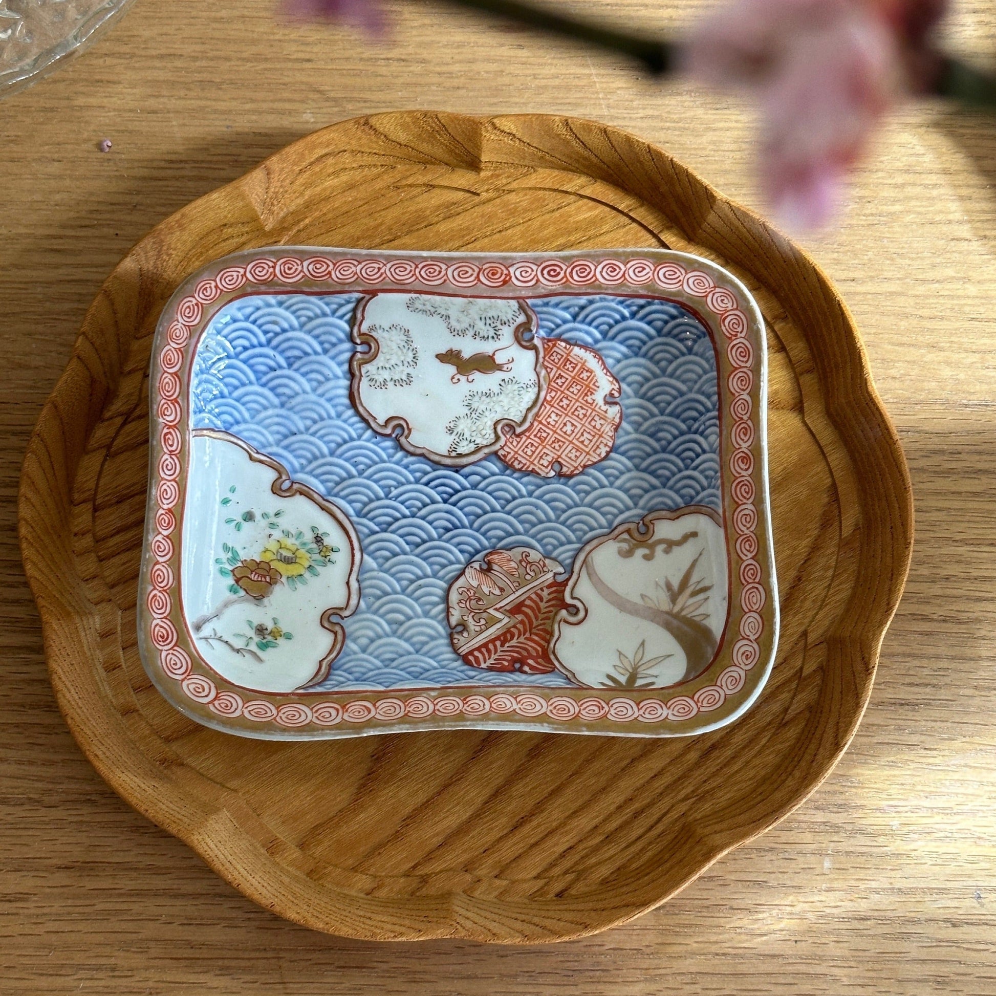 春色のときめく角皿 - Kotto Shop