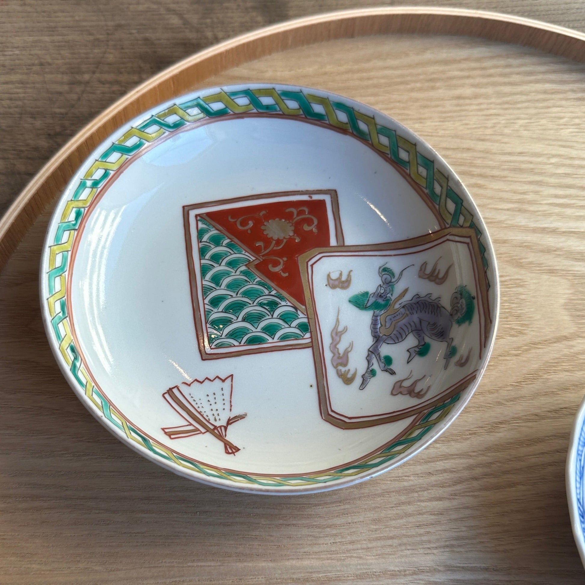 グリーンな龍柄明治伊万里 - Kotto Shop